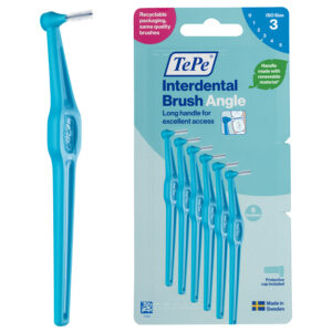 TEPE ANGLE INTERDENTAL BRUSHES BLUE 0.6mm 6pcs / 12 Packs