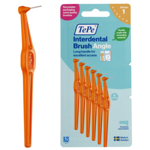 TEPE ANGLE INTERDENTAL BRUSHES ORANGE 0.45mm 6pcs / 12 Packs