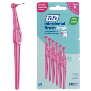 TEPE ANGLE INTERDENTAL BRUSHES PINK 0.4mm 6pcs / 12 Packs
