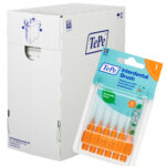 TePe Interdental Brush 0.45mm Orange 6 Pack - Box of 10 Packs