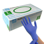 MediGuard Special Nitrile Powder-Free Gloves (Size LARGE) Box of 200