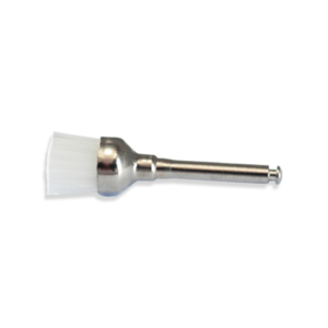 Latch Type Prophy Brush - White, Flat Head