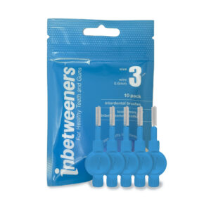 Inbetweeners Interdental Brushes - Blue - Size 3 - 0.6mm (10pcs)
