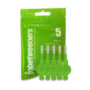 Inbetweeners Interdental Brushes - Green - Size 5 - 0.8mm (10pcs)
