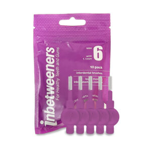 Inbetweeners Interdental Brushes - Purple - Size 6 - 1.1mm (10pcs)