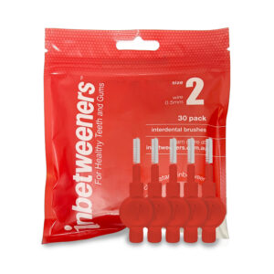 Inbetweeners Interdental Brushes - Red - Size 2 - 0.5mm (30pcs)