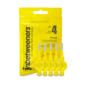 Inbetweeners Interdental Brushes - Yellow - Size 4 - 0.7mm (10pcs)