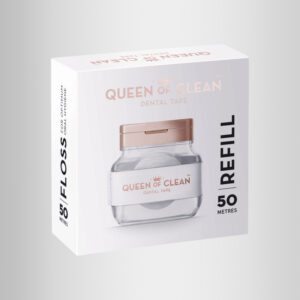 Queen Of Clean Refill: 1 x 50m Roll WHITE Tape