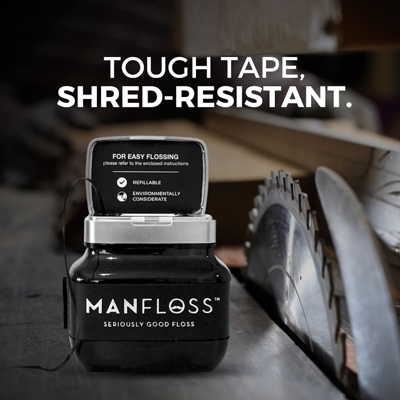 MANFLOSS Dispenser: 2 x 50m rolls BLACK Tape - Image 3