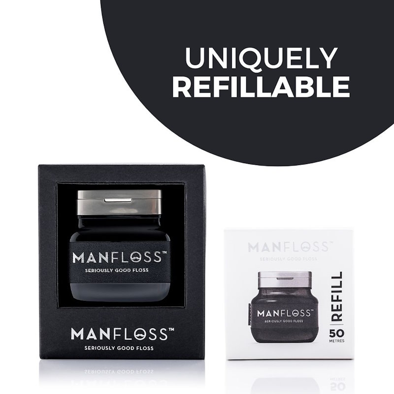 MANFLOSS Refill: 1 x 50m Roll BLACK Tape - Image 2