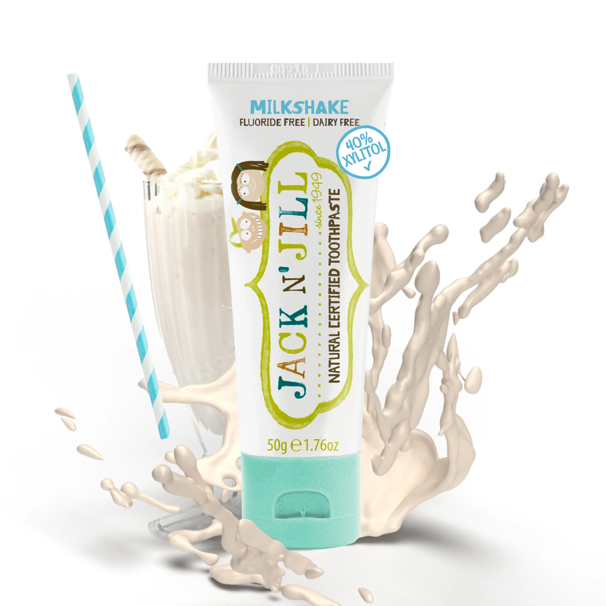 JACK N' JILL Natural Kids Toothpaste - Milkshake 50ml