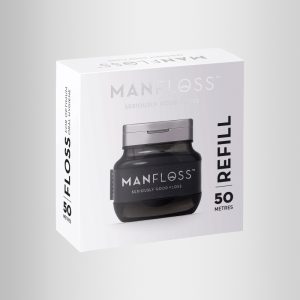 MANFLOSS Refill: 1 x 50m Roll BLACK Tape