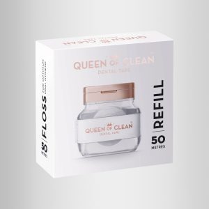 Queen Of Clean Refill: 1 x 50m Roll WHITE Tape